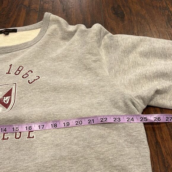 Frye College University Heather Grey Pullover Sweatshirt size XXL GUC - Picture 5 of 7